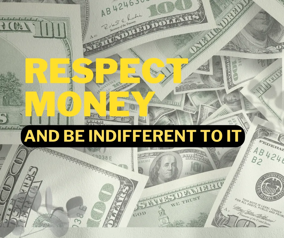 Anton Kreil believes having a respect for money and its value is detrimental for having financial sucess Money, Value of Money